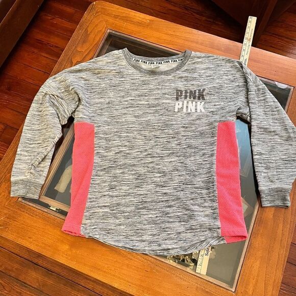 Victorias Secret Pink Medium Sweatshirt Warm Gray - Picture 2 of 12